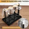 Flaschenhalter, Abtropfgestell Flaschen, Tassenhalter mit Produktbild-Vorschau 7