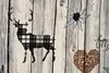 Schlaufenschal Hirsch Landhaus braun BxH 135x145cm Produktbild-Vorschau 4