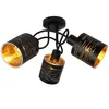 Deckenleuchte, Nachbildung Stanzungen, schwarz-gold, 40 cm, Produktbild-Vorschau 7