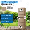4rain SLIM réservoir mural 500 litres taupe Voir les images du produit 3