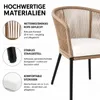 Gartenstuhl Lounge Stuhl 2er Set Gartensessel Rope Produktbild-Vorschau 2