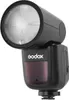 A black Godox V1S camera flash with a round head is shown against a white background. Produktbild-Vorschau