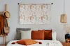 MuchoWow® Wandteppich Wandbehang Rosen - Blätter - Muster Produktbild-Vorschau 4