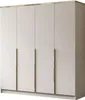 Kleiderschrank AURORA 4D KASCHMIR mit goldenen Chromgriffen Produktbild-Vorschau 6