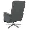 Rear view of a dark gray fabric recliner chair on a white background. Produktbild-Vorschau