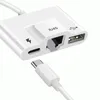 adattatore USB-C 3 in 1 per USB / Ethernet / USB-C - Bianco Anteprima dell’immagine prodotto 5