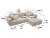 GrainGold Ecksofa L-Form Rechts Nork - Moderne Ecksofa, Produktbild-Vorschau 8