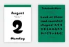 Typodarium Kalender 2027 mit Monospace-Schriften und Produktbild-Vorschau 14