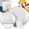 Jídelní servis - 16-dílný - Porcelán - Moderní jídelní Náhled obrázku produktu 9