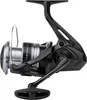 A studio shot of a fishing reel against a white background. Produktbild-Vorschau