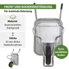 Schubkarre 100 Liter 250 kg Vollgummirad auf Stahlfelge Produktbild-Vorschau 4