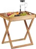 Tablette pliable Relaxdays, table d'appoint en bois de Voir les images du produit 1