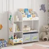 Półka dziecięca "Lysekil" z 2 pojemnikami 100 x 93 x 30 cm Podgląd zdjęcia produktu 1
