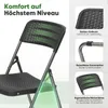 Klappstuhl Set 2 Stück Balkon Gartenstuhl Rattan-Optik Produktbild-Vorschau 3