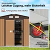Outsunny Gerätehaus Geräteschuppen Gartenhaus Gelb 277 x Produktbild-Vorschau 5