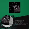 Coloray Uhr auf Leinwand 30x30 cm Wand Uhr Dekoration Produktbild-Vorschau 5