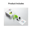 A product packaging and its contents are displayed on a light gray surface. Produktbild-Vorschau