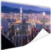 MuchoWow® Poster Stadt - Berg - Hongkong 120x80 cm - Bilder Produktbild-Vorschau 1