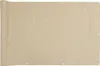 vidaXL Schermo privacy per balcone Beige 90x500 cm Tessuto Anteprima dell’immagine prodotto 1