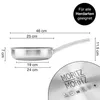 Moritz & Moritz Edelstahlpfanne 24cm Gerade - Antihaft Produktbild-Vorschau 2