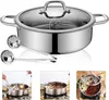 Shabu Hot Pot - Yin-Yang Topf - 304 Edelstahl - 32 cm - Produktbild-Vorschau 6