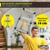 Craftfull Doppel-Klapptritt CF-131A | Aluminium-Trittleiter Produktbild-Vorschau 4