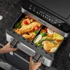 Heißluftfritteuse 2x5L, Airfryer Doppelkammer Einkammer Produktbild-Vorschau 10
