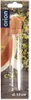 A product package for a glass tea strainer with a cork stopper, featuring floral imagery. Produktbild-Vorschau