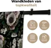MuchoWow® Wandteppich Wandbehang Blumen - Anemone - Rosa Produktbild-Vorschau 3