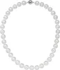 Yokoamii Perlen-Kette Metall-Legierung Muschelkernperle Produktbild-Vorschau 3