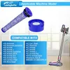 A collage showing vacuum cleaner filters and a vacuum cleaner, with compatibility information. Produktbild-Vorschau