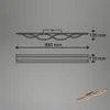 LED Deckenlampe Wellenförmige Deckenleuchte 98cm 2 Flammig Produktbild-Vorschau 7