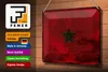 Blechschild Flagge Marokko 30x20cm Flag of Morocco Rost Produktbild-Vorschau 3