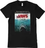 Witte Haai T-shirt voor heren, model JAWS, gewassen Productafbeelding-voorbeeld 2