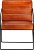 Fauteuil marron clair cuir véritable Voir les images du produit 1