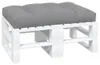 vidaXL Paletový vankúš 120x80x12 cm Sivá látka Náhľad obrázku produktu 3