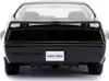 The rear view of a black toy car. Podgląd zdjęcia produktu