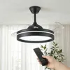 Stropný ventilátor s LED osvetlením, 4 sklopnými lopatkami Náhľad obrázku produktu 1
