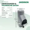 Jardinion Regenwasserfilter, Fallrohr Laubabscheider Silber Produktbild-Vorschau 2