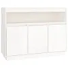 vidaXL Sideboard Weiß 104,5x34x80 cm Massivholz Kiefer Produktbild-Vorschau 2