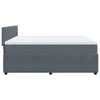 Boxspringbett mit Matratze Dunkelgrau 200x200 cm Samt Produktbild-Vorschau 7