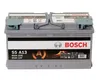 A Bosch car battery is shown against a white background. Produktbild-Vorschau