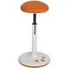 A studio shot of an orange and white stool. Produktbild-Vorschau