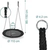 Relaxdays Nestschaukel, Outdoor Schaukel für Kinder & Produktbild-Vorschau 4