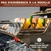 bremermann Lot de 6 piques à barbecue avec 2 supports, Voir les images du produit 4