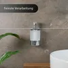 Dolvhin Seifenspender Wandmontage ohne Bohren | Milchglas Produktbild-Vorschau 4