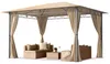 Gartenpavillon 3x4 m wasserdicht Premium Pavillon mit 4 Produktbild-Vorschau 1