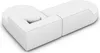 Kunstleder L-Form Lounge Sofa Liberia Weiß Rechts Produktbild-Vorschau 4
