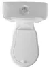RETRO WC combinato, scarico verticale, bianco-bronzo Anteprima dell’immagine prodotto 2