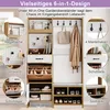 Merax Garderobenset, Wandgarderobe mit Schuhbank, Produktbild-Vorschau 6